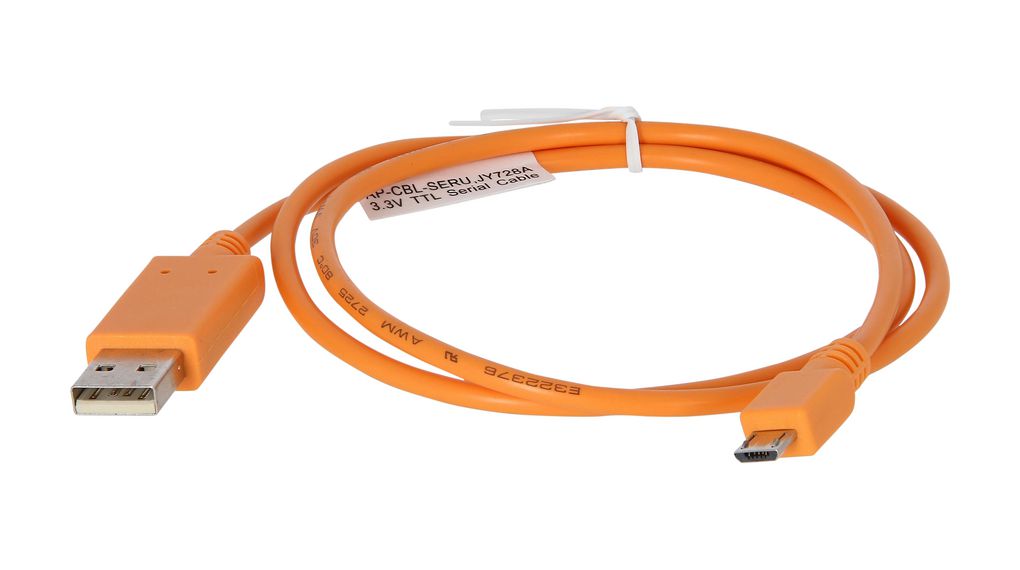 HPE Aruba Micro-USB 2.0 Console Adapter Cable - Cabo USB/serial - TTL serial (F) para USB (M) - para HPE Aruba AP-203, 303, 344, 345, 504, 505, 514, 515, 534, 535, 555 (JY728A)