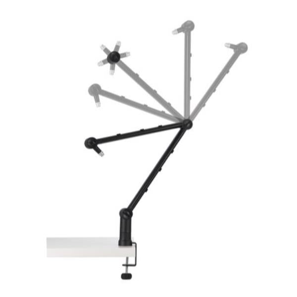Kensington A1020 - Mounting kit (C-clamp, boom arm) - articulating - for microphone / webcam / light - desktop mountable