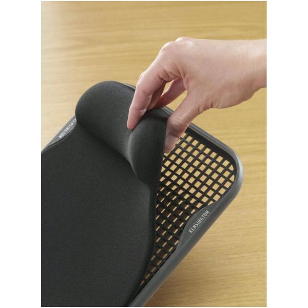 Kensington Sports Contour Gel Mouse Wrist Pad - Mouse Pad with Wrist Rest - Black