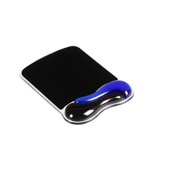 Kensington Duo Gel Mouse Pad Wrist Rest - Mouse Pad with Wrist Rest - Black, Blue - TAA Compliant