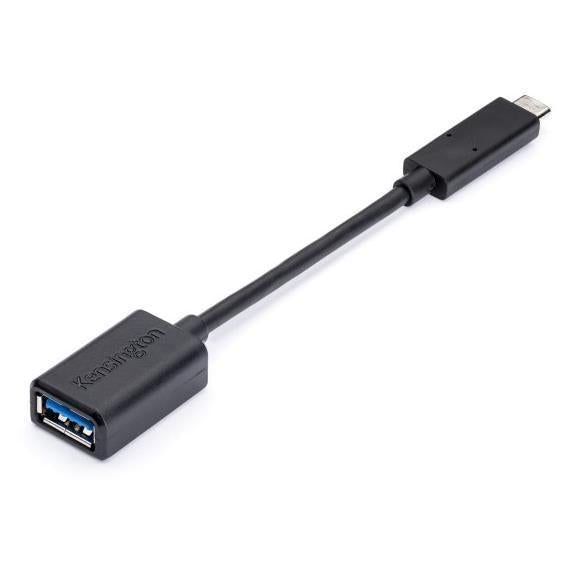Kensington CA1000 - USB Adapter - USB (F) to USB-C (M) - USB 3.1 - molded - black -