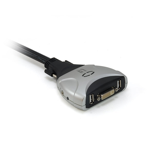 CONMUTADOR KVM LEVELONE 2 PUERTOS USB DVI CON AUDIO