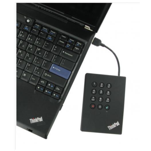 Lenovo ThinkPad USB 3.0 Secure - Hard Drive - 1 TB - External (Portable) - USB 3.0 - 5400 rpm - CRU - for IdeaPad S340-14, ThinkCentre M70s Gen 3, M90q Gen 2, ThinkPad T14 Gen 3, T14s Gen 3