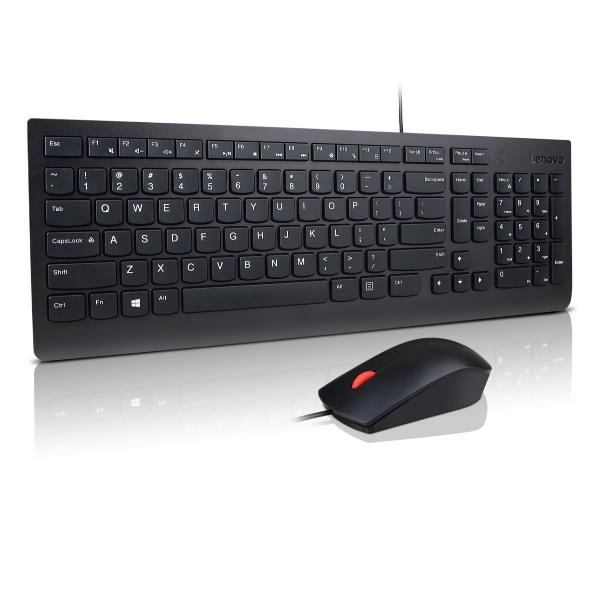 COMBO USB CON CABLE DE TECLADO Y RATÓN ESENCIALES DE LENOVO