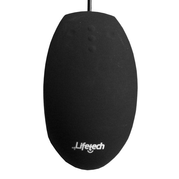 LIFETECH MOUSE SILICONE SANITIZABLE / WASHABLE USB BLACK