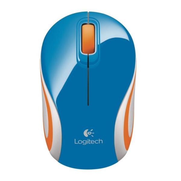 LOGITECH MOUSE M187 NOTEBOOK WIRELESS OPTICO BLUE