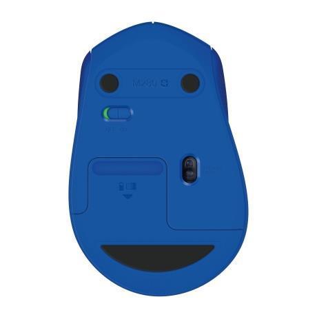 Logitech M280 - Mouse - Right - Optical - 3 Buttons - Wireless - 2.4GHz - USB Wireless Receiver - Blue