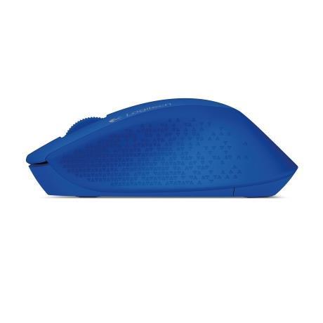 Logitech M280 - Mouse - Right - Optical - 3 Buttons - Wireless - 2.4GHz - USB Wireless Receiver - Blue