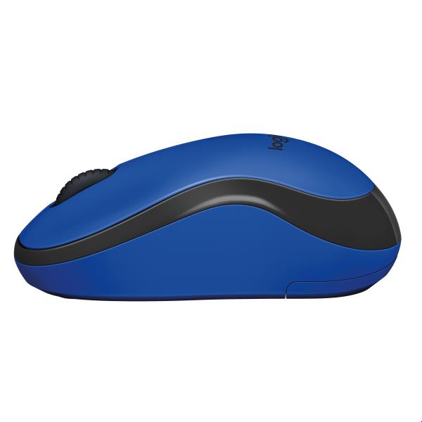 Logitech M220 Silent - Mouse - optical - 3 buttons - wireless - 2.4 GHz - USB wireless receiver - blue