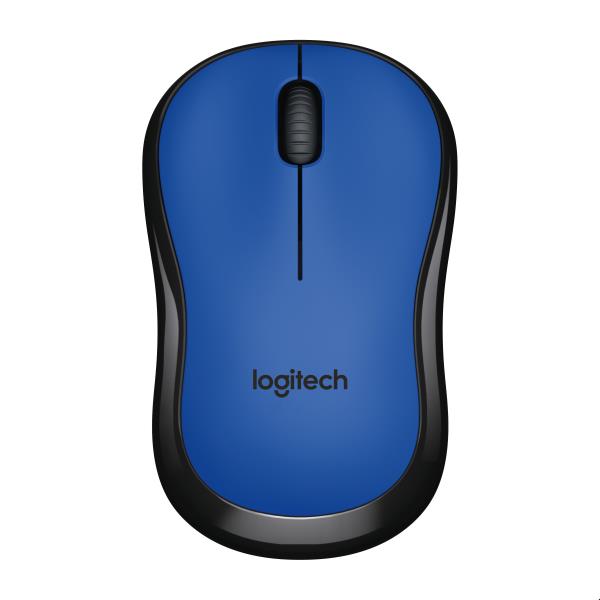 Logitech M220 Silent - Mouse - optical - 3 buttons - wireless - 2.4 GHz - USB wireless receiver - blue