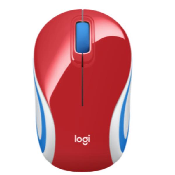 LOGITECH MOUSE M187 NOTEBOOK WIRELESS OPTIC RED