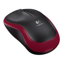 LOGITECH MOUSE M185 NOTEBOOK WIRELESS OPTIC BLACK/RED
