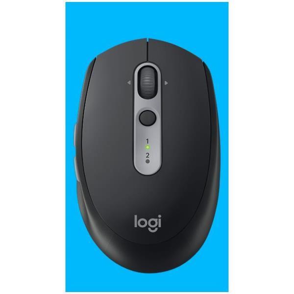 Logitech M590 Silent - Rato - para direita - óptico - 7 botões - sem fios - Bluetooth, 2.4 GHz - receptor sem fio USB - tom de grafite