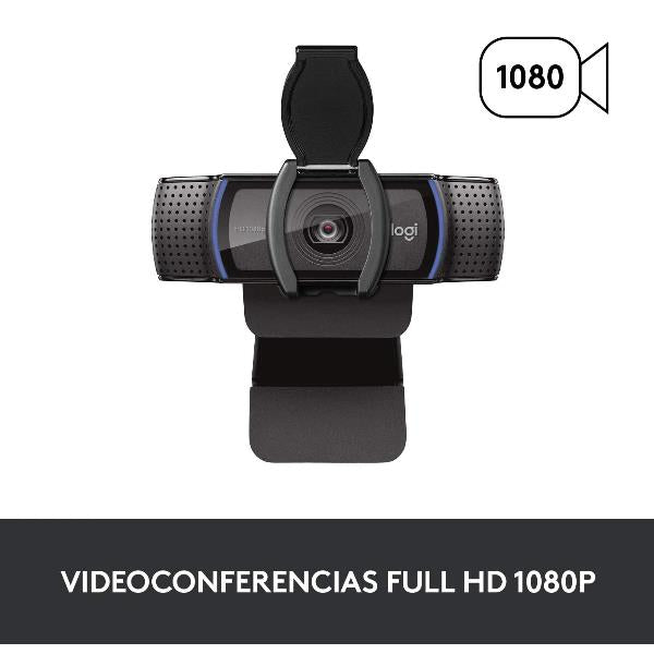 Logitech HD Pro Webcam C920S - Webcam - Color - 1920 x 1080 - Audio - USB