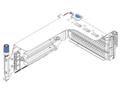 Lenovo ThinkSystem 2U x16/x8/x8 PCIe G4 Riser 1/2 Kit - Cartão de aumento - para ThinkSystem SR665 7D2V, 7D2W