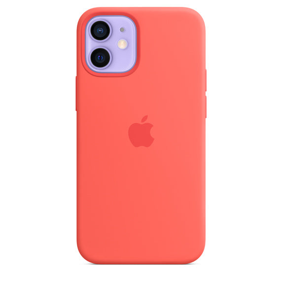 APPLE CAPA IPHONE 12 MINI 5.4 SILICONE CASE WITH MAGSAFE - PINK CITRUS
