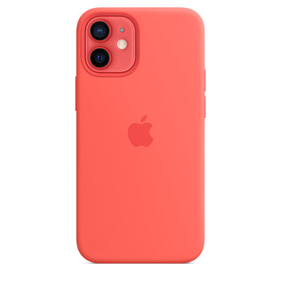 APPLE CAPA IPHONE 12 MINI 5.4 SILICONE CASE WITH MAGSAFE - PINK CITRUS