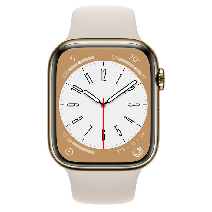 APPLE WATCH SERIES 8 GPS+CELLULAR 45MM GOLD STAINLESS STEEL CASE WITH STARLIGHT