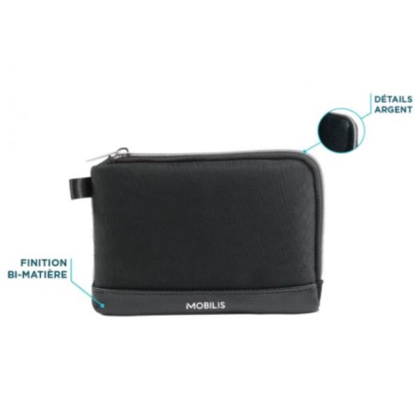 PURE ACCESSORIES POUCH - SILVER ZIP