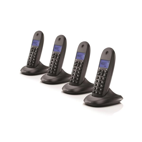 CUARTETO DECT C1004LB+ NEGRO