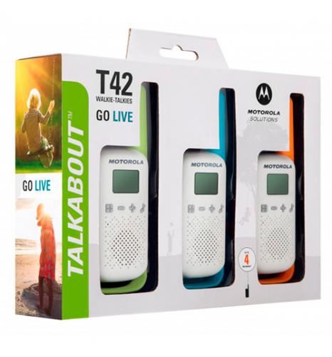 WALKIE TALKIES T42 PACK 3 UNITS