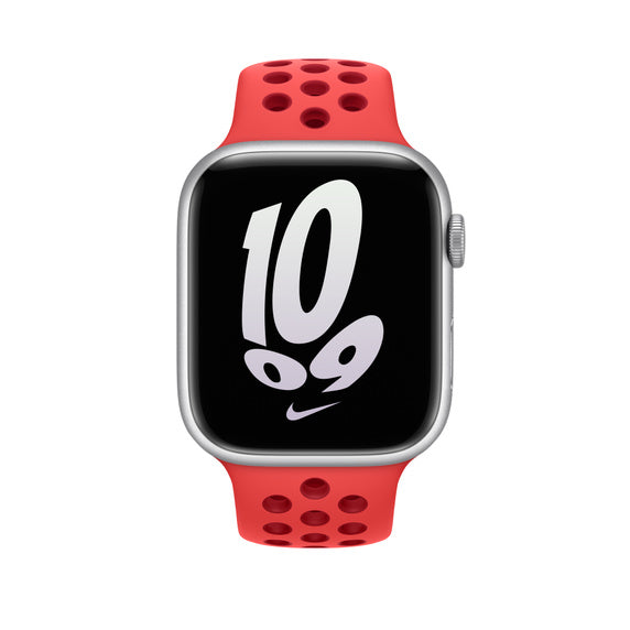 45mm Bright Crimson/Gym Red Nike Sport Band