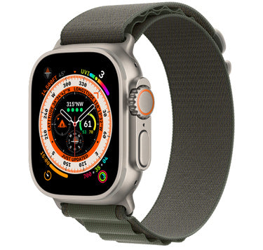 APPLE WATCH ULTRA GPS+CELLULAR 49MM TITANIUM CASE WITH GREEN ALPINE LOOP SMALL