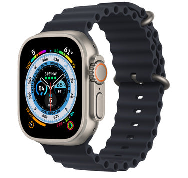 APPLE WATCH ULTRA GPS+CELLULAR 49MM TITANIUM CASE WITH MIDNIGHT OCEAN BAND