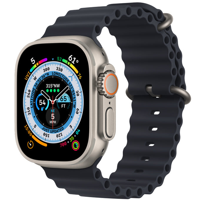 APPLE WATCH ULTRA GPS+CELLULAR 49MM TITANIUM CASE WITH MIDNIGHT OCEAN BAND
