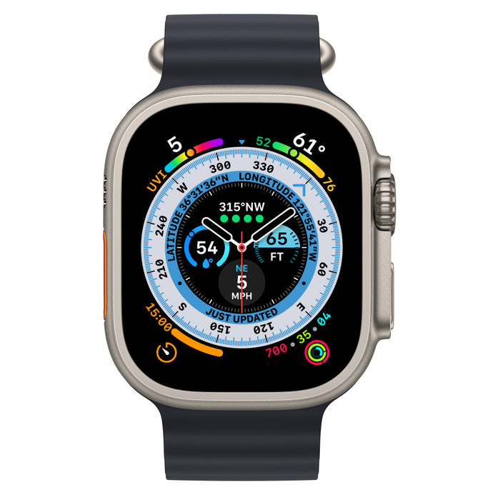 APPLE WATCH ULTRA GPS+CELLULAR 49MM TITANIUM CASE WITH MIDNIGHT OCEAN BAND