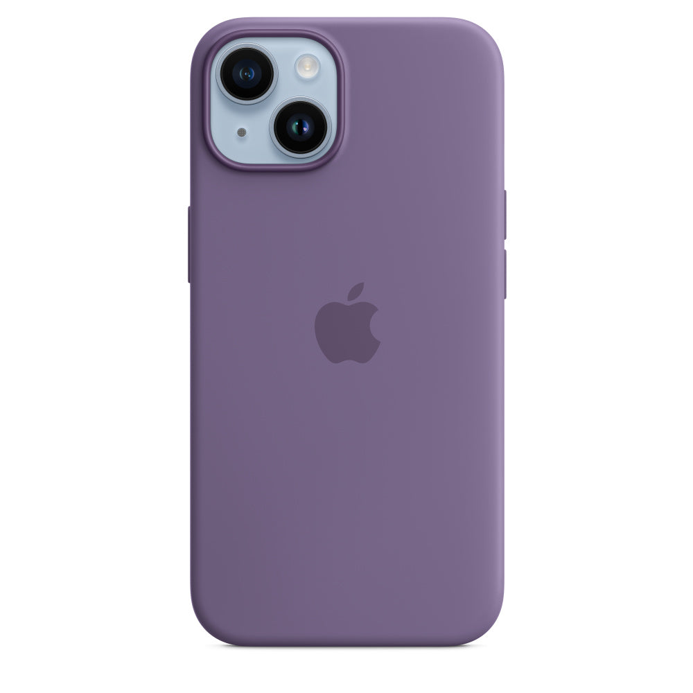 Capa em silicone com MagSafe para iPhone 14 - Iris púrpura