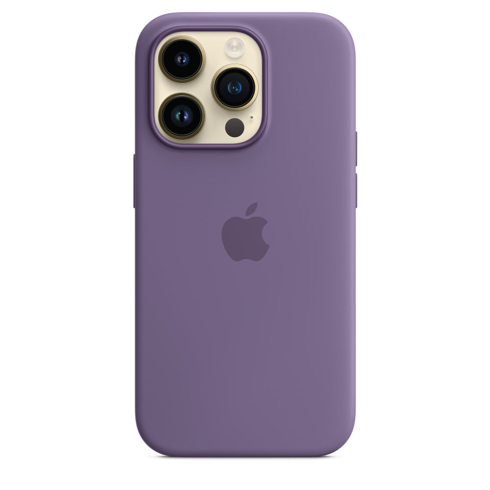 Capa em silicone com MagSafe para iPhone 14 Pro - Iris púrpura