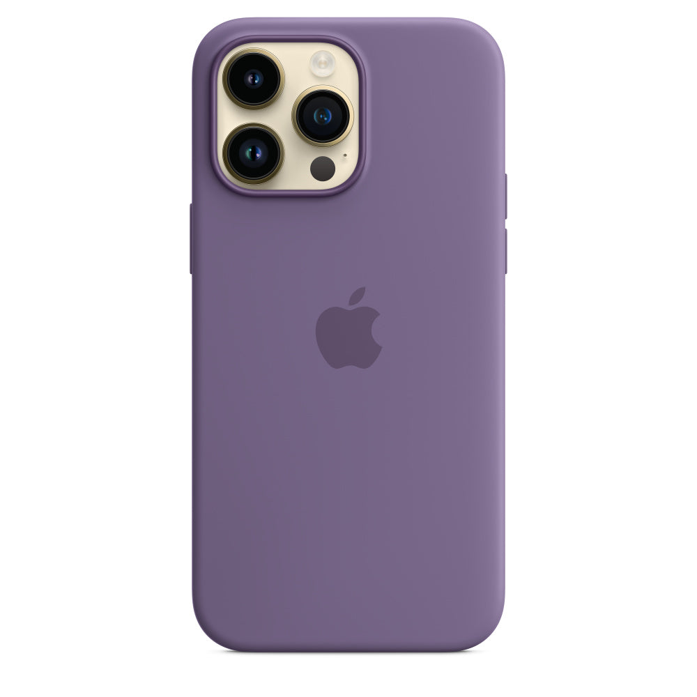 Capa em silicone com MagSafe para iPhone 14 Pro Max - Iris púrpura