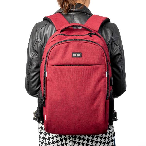 MOCHILA 15 6 STYLE ROJO