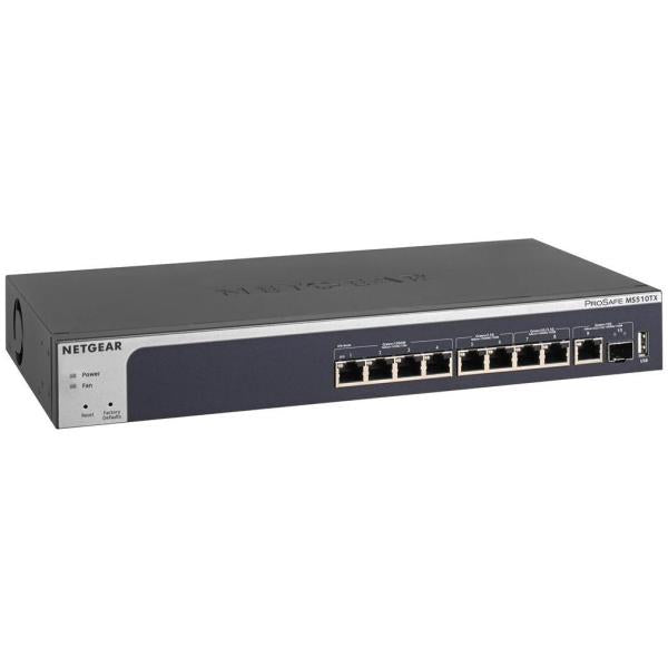 NETGEAR Smart MS510TX - Switch - L3 Lite - Smart - 4 x 10/100/1000 + 2 x 100/1000/2.5G/5G + 2 x 100/1000/2.5G - desktop, rail mountable