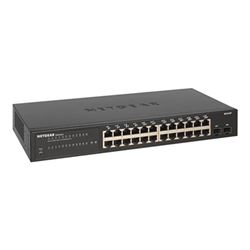 NETGEAR Smart GS324T - Switch - Smart - 24 x 10/100/1000 + 2 x SFP - desktop, rail mountable