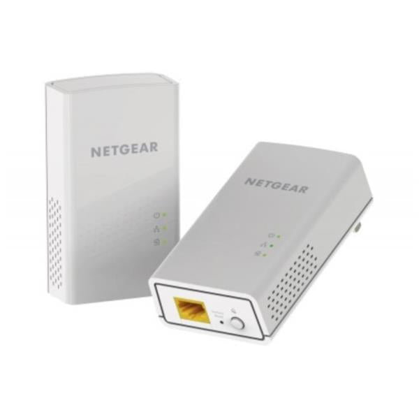 NETGEAR Powerline PL1000 - Mains Adapter Kit - GigE, HomePlug AV (HPAV) 2.0 - Wall Pluggable (Pack of 2)