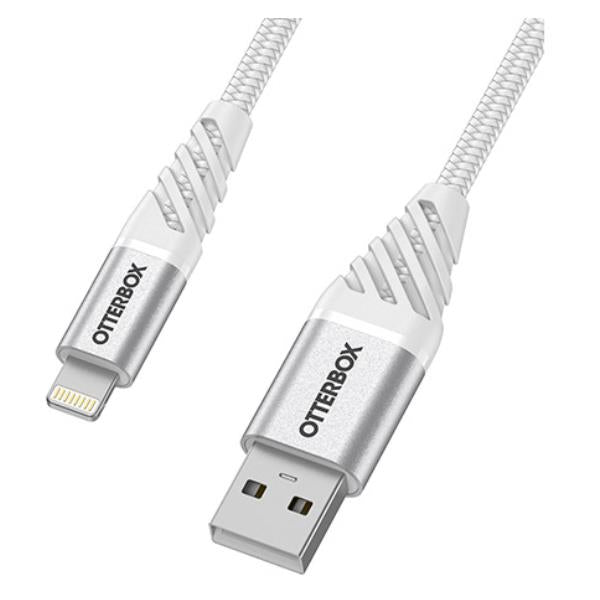 CABLE OB PREM USB A-LIGHT 1M BLANCO