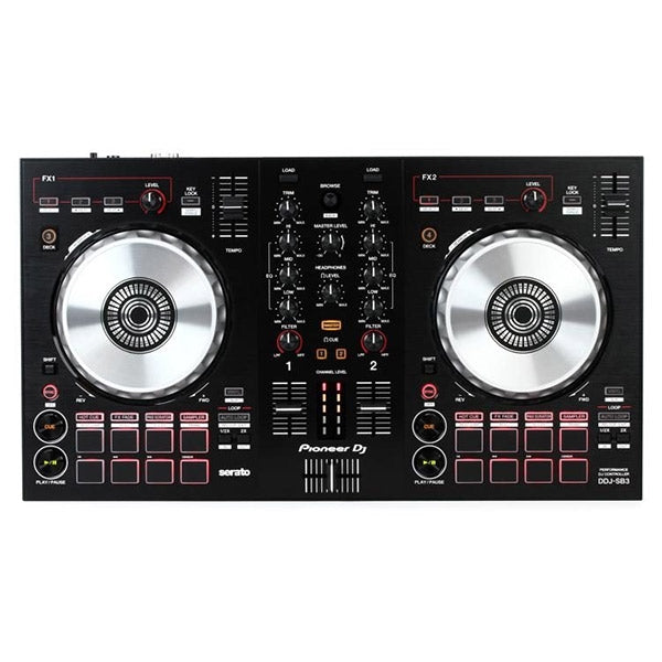 PIONEER DJ CONTROLADOR DE DJ DE 2 CANAIS PARA SERATO DJ LITE DDJ-SB3