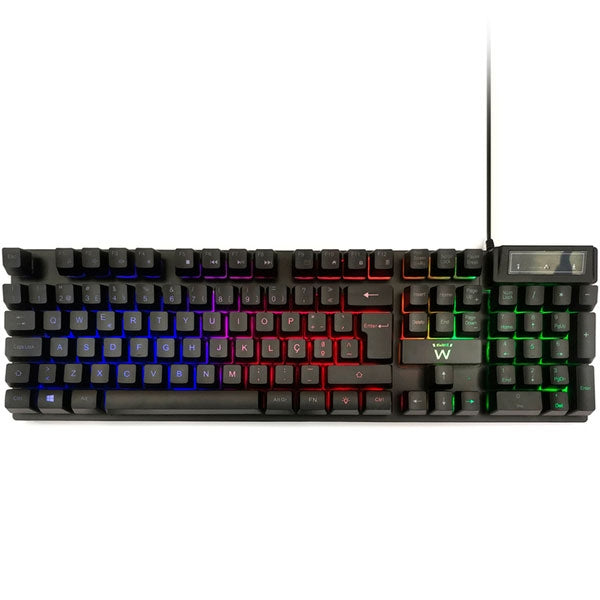 EWENT TECLADO GAMING ILUMINADO USB