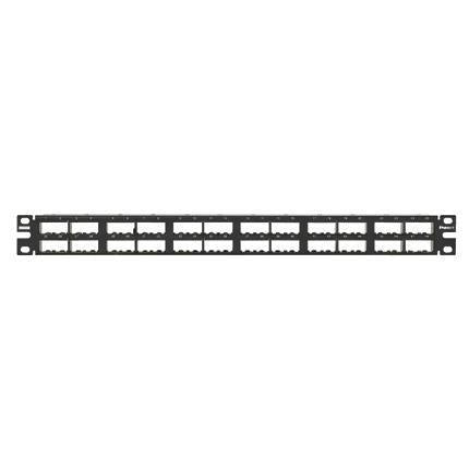 PANEL 1U FOR 48 RJ45-UTP BLACK