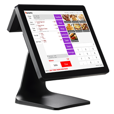 POS ZONERICH ZQ-T8350 15" Touch - Elkhart Lake J4125 / 8GB 120GB SSD / Display 2x20 / W10Pro