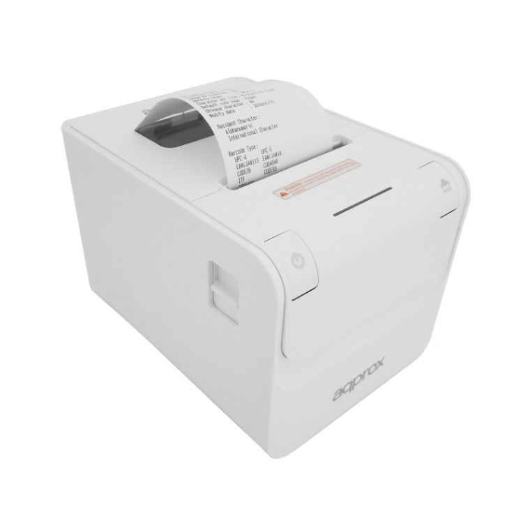 APPROX Thermal Printer 203dpi 80mm, White - USB / LAN / Serial / RJ11