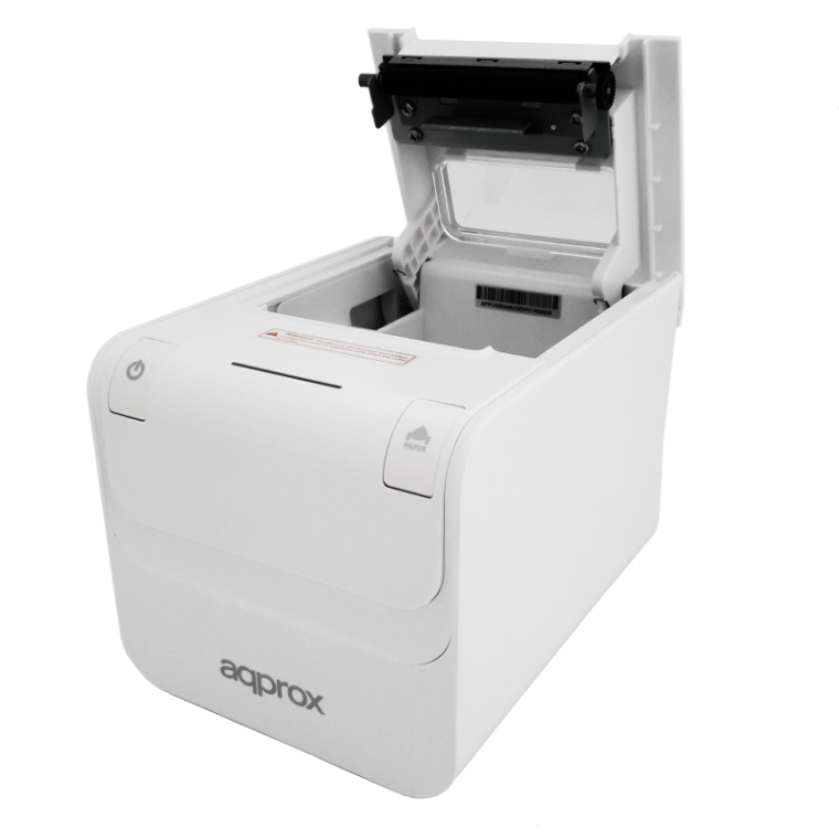 APPROX Thermal Printer 203dpi 80mm, White - USB / LAN / Serial / RJ11