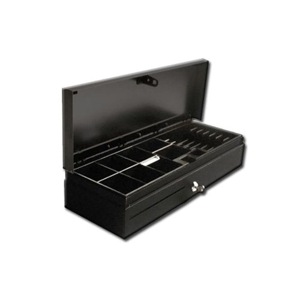 POS DRAWER VERTICAL OPENING 6N/8M BLACK INTERI W/COVER CONNECTION RJ11