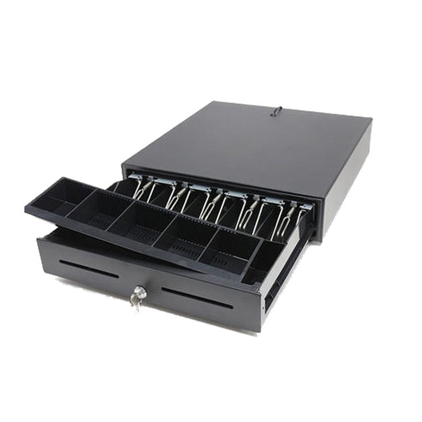 CAJÓN TPV POS DINERO METALIZADO D1 41x42x10 NEGRO