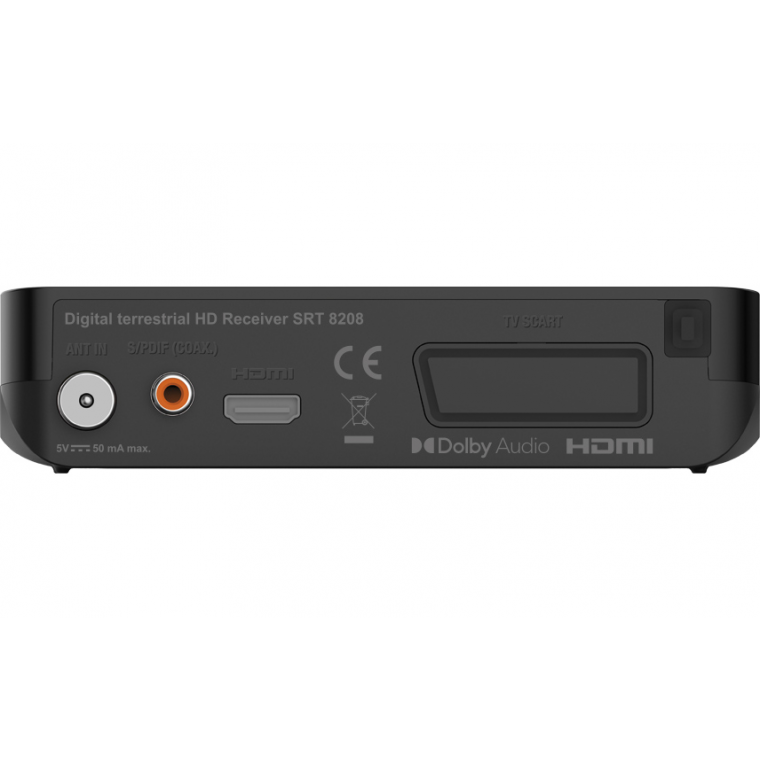 Receptor TDT DVB-T2 STRONG SRT 8208