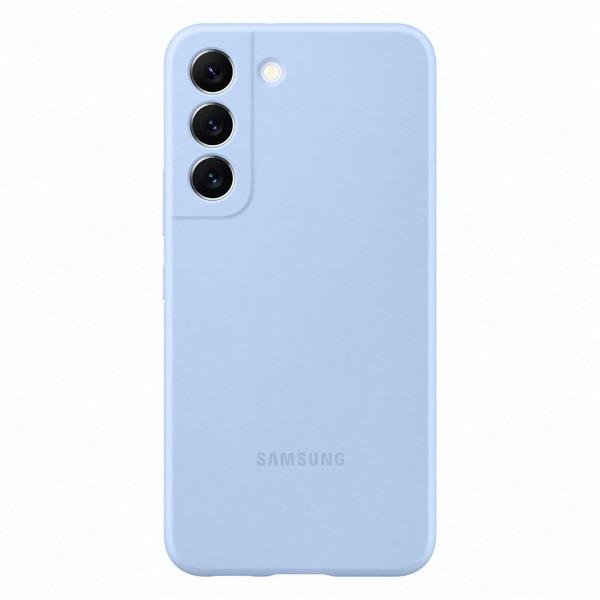 SAMSUNG S22+ COVER SILICONE AZUL CLARA