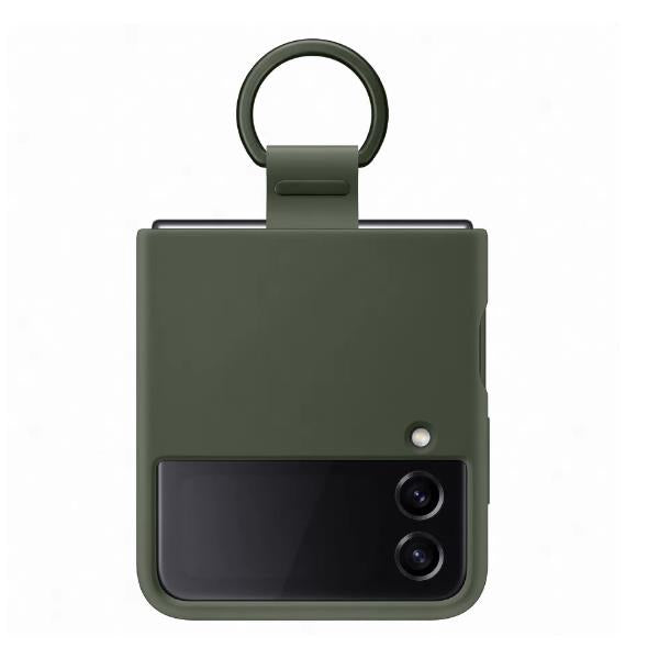 SILIC COVER W/RING Z FLIP 4 KAKI