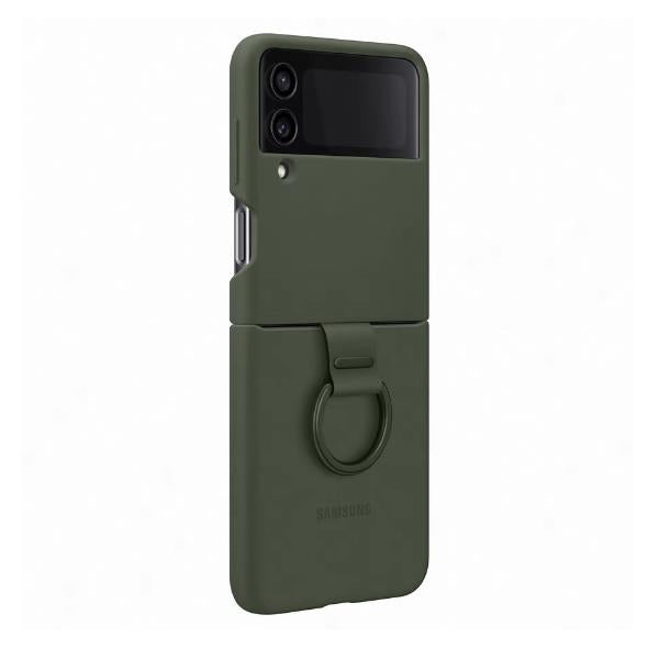 SILIC COVER W/RING Z FLIP 4 KAKI